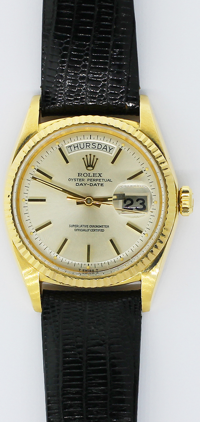 Rolex 18k Yellow Gold Day-Date 1803 with Box & Booklets