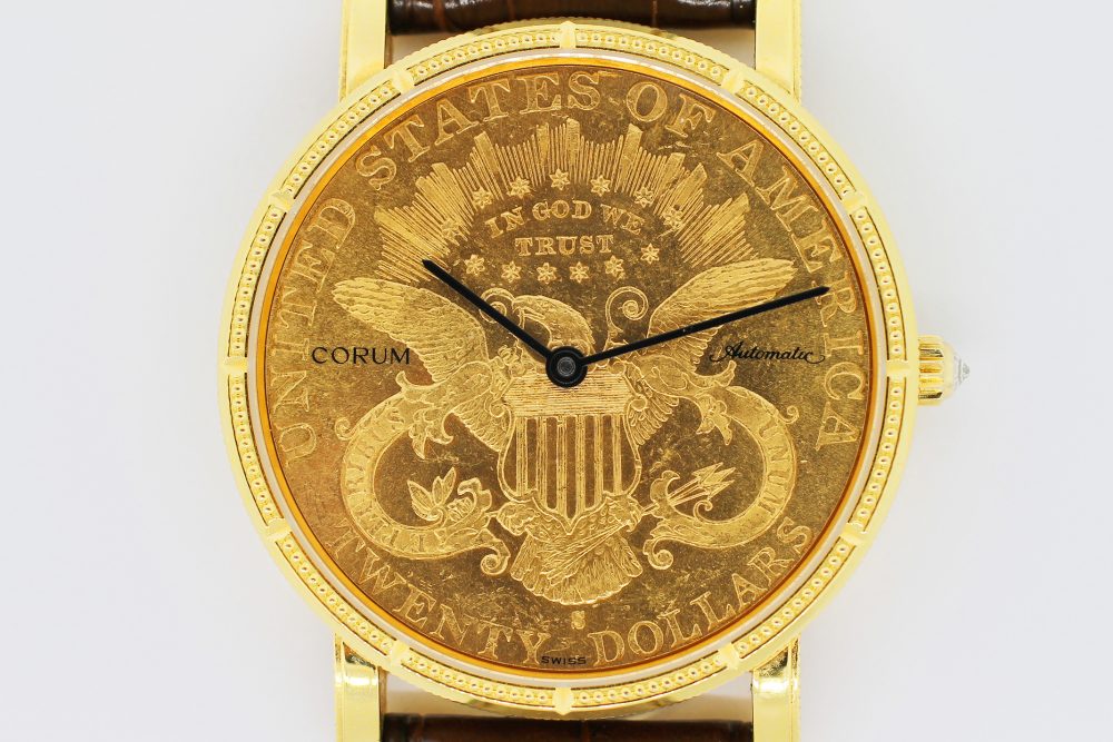 Corum 18k Yellow Gold 1900 Coin Ref. C293/00831 293.645.56/0001 MU51