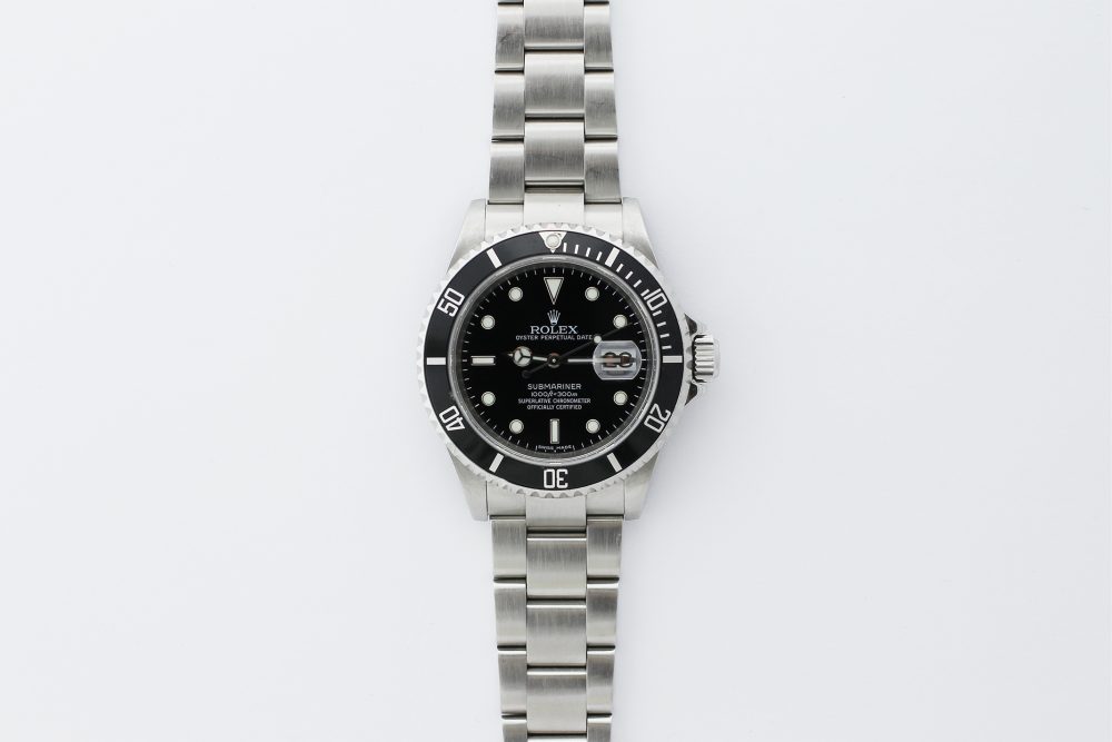 Rolex Steel Submariner Date 16610 with Box & Card