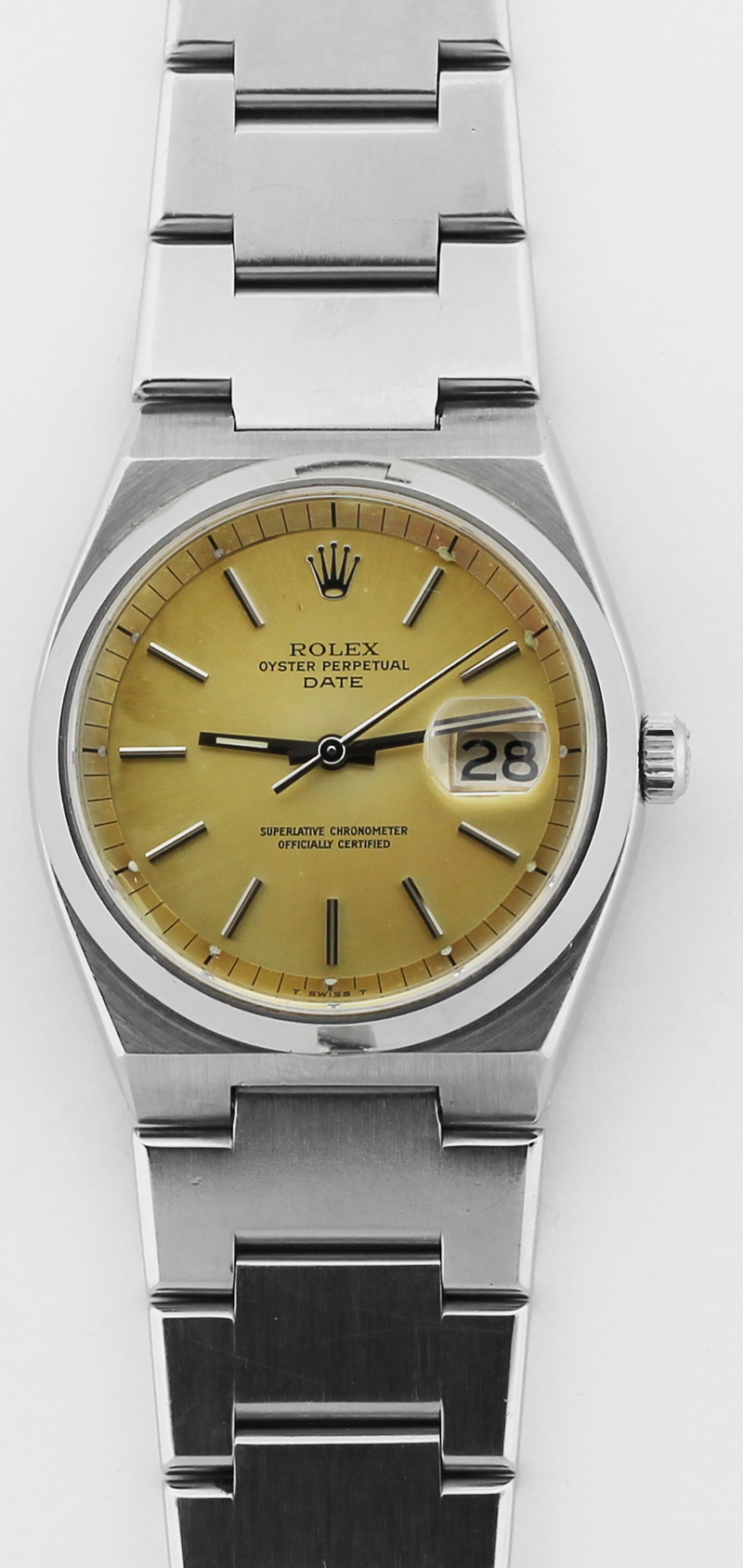Rolex Steel Date Automatic Oyster Quartz Case Tropical Dial 1530 with Box & Booklets