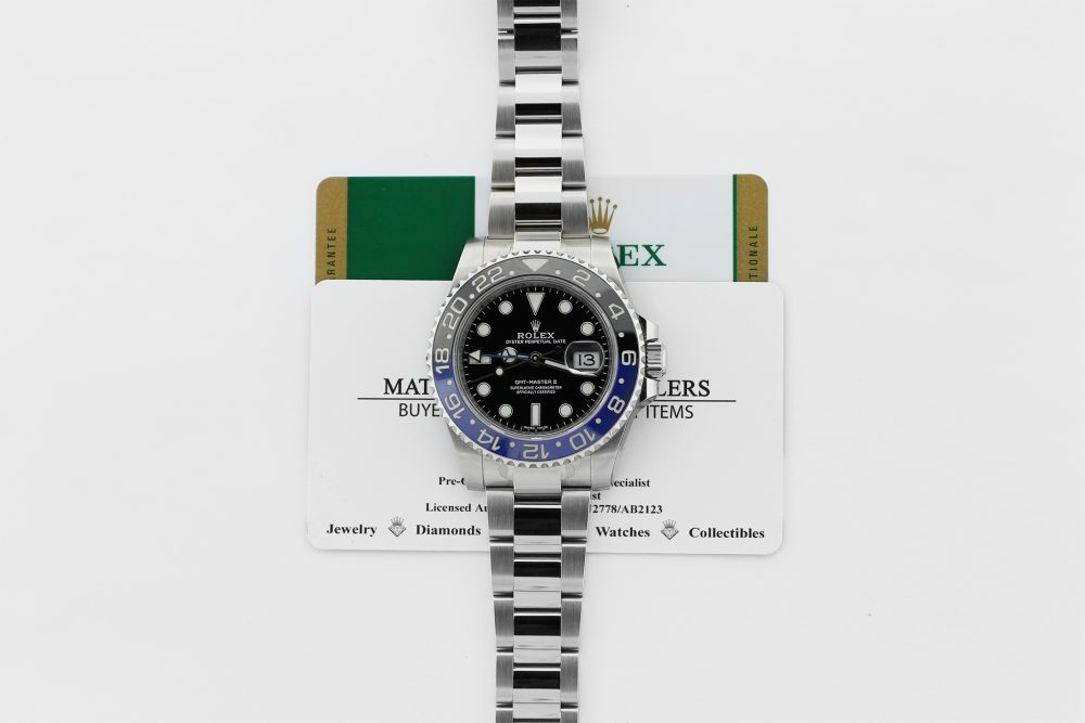 Rolex Steel Ceramic GMT-Master II 116710BLNR "Batman" Unworn with Factory Stickers & Box & Booklets