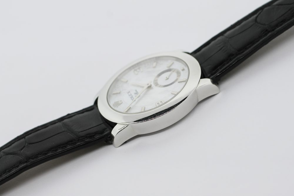 Rolex Platinum Cellini Cellinium White Mother Of Pearl Dial 5240 with Box & Booklets