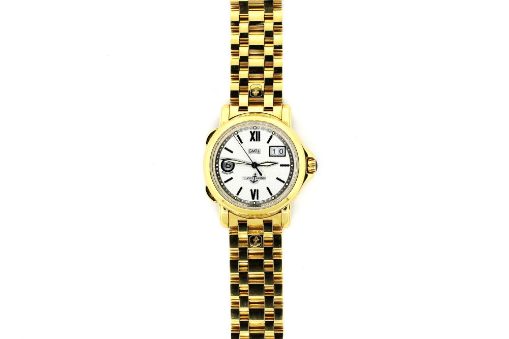 Ulysse Nardin 18k Yellow Gold GMT Big Date 221-88-8 on Bracelet