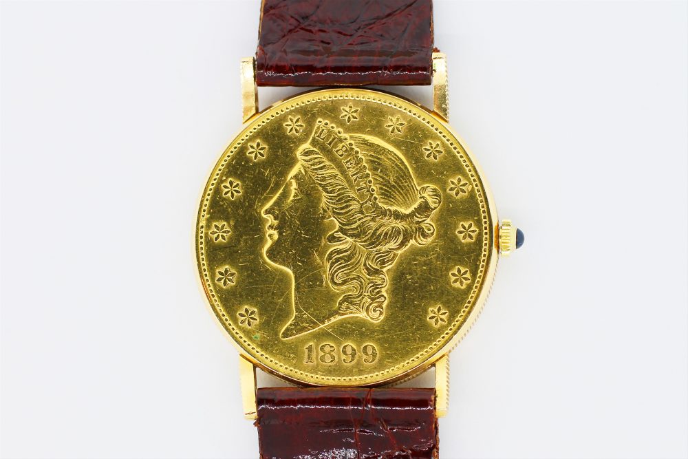 Corum 18k Yellow Gold Manual Wind 1899 Coin