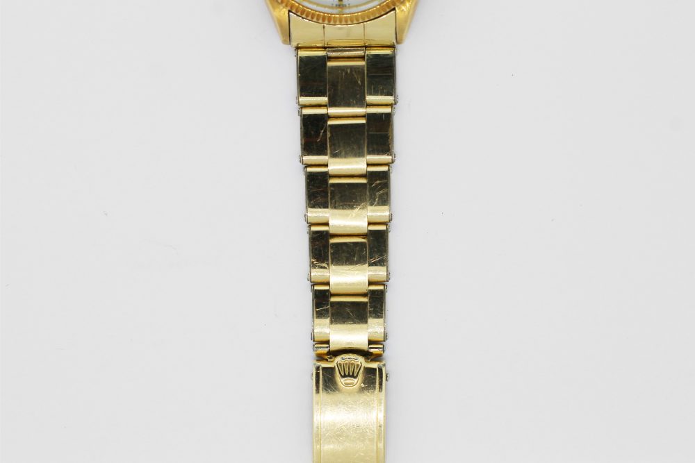 Vintage Rolex 14k Yellow Gold Oyster Perpetual 1002 on Rivet Bracelet