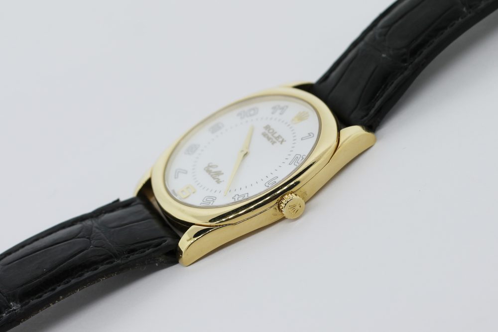 Rolex 18k Yellow Gold Cellini 4233 on Strap Complete with Box & Paper