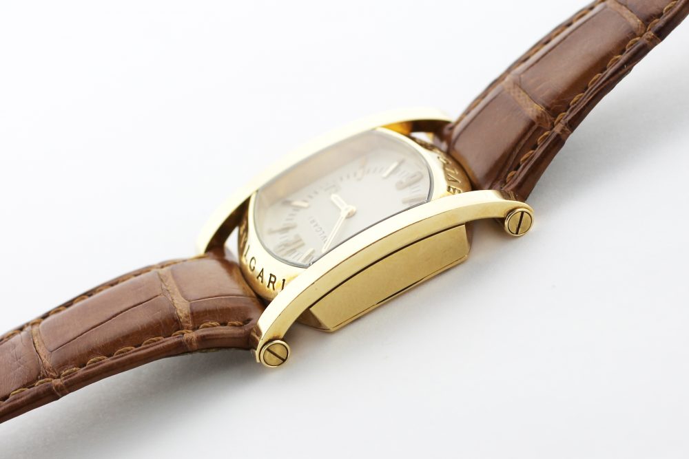 Bvlgari 18k Yellow Gold Assioma AA39G Automatic with Date on Strap