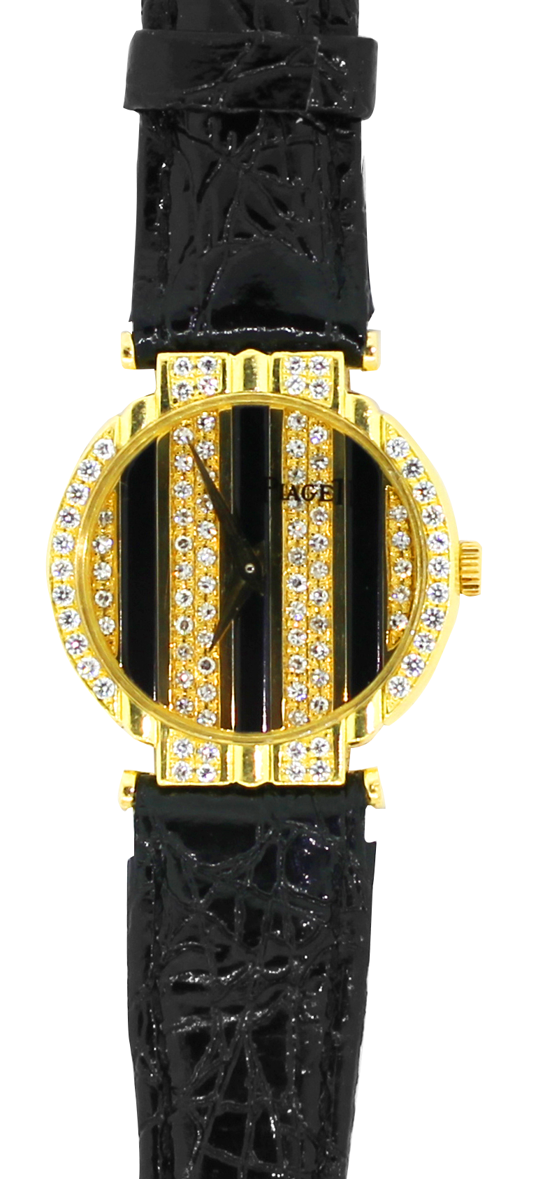 Piaget 18k Yellow Gold Polo Quartz Factory Diamond Dial & Bezel