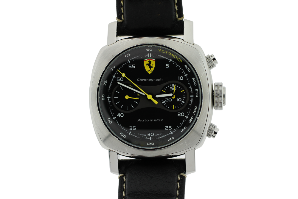 Panerai Steel Limited to 800 Ferrari Chronograph OP F6656 with Box & Booklets