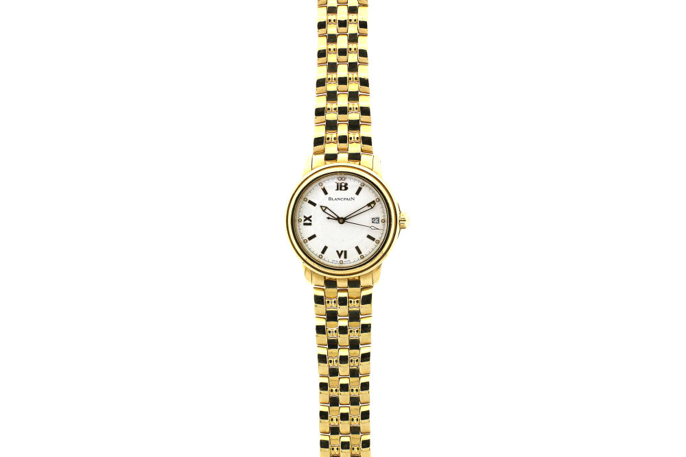Blancpain 18k Yellow Gold Automatic Date Dress Model 487 on Bracelet